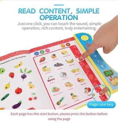 Mini Marvels - Phonetic Educational ABC 123 Learning Book with Sound