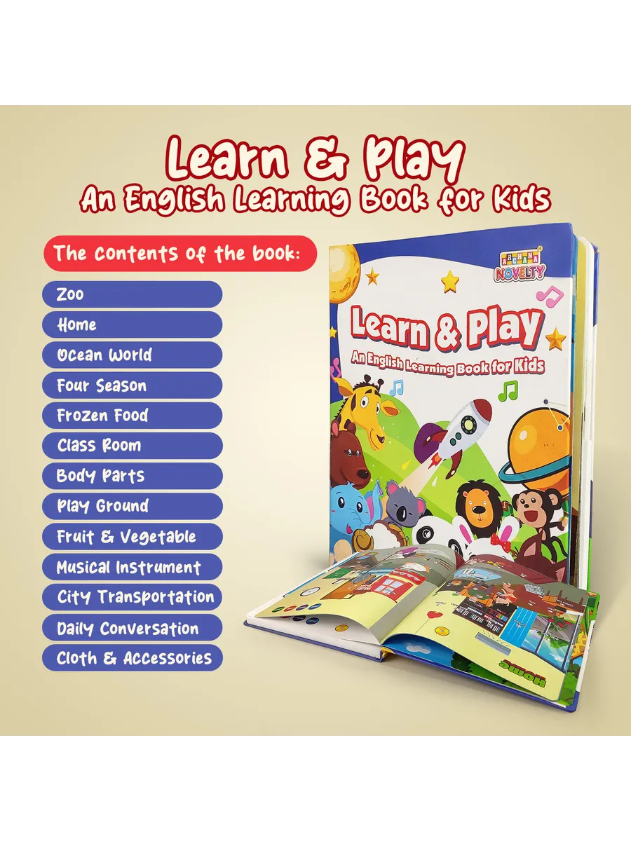 Mini Marvel -Learn & Play Activities Phonetic Learning Book for Toddlers